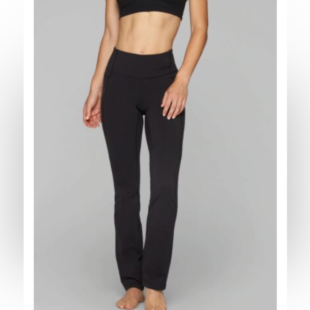 Athleta black skinny up athletic yoga workout leggings pants Size Small